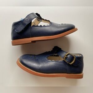 Felix & Flora Navy Leather Mary Jane Shoes with Buckle / Size 8 / VGUC